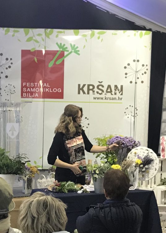 Floressadesign izlaganje na Festivalu samoniklog bilja, Kršan
